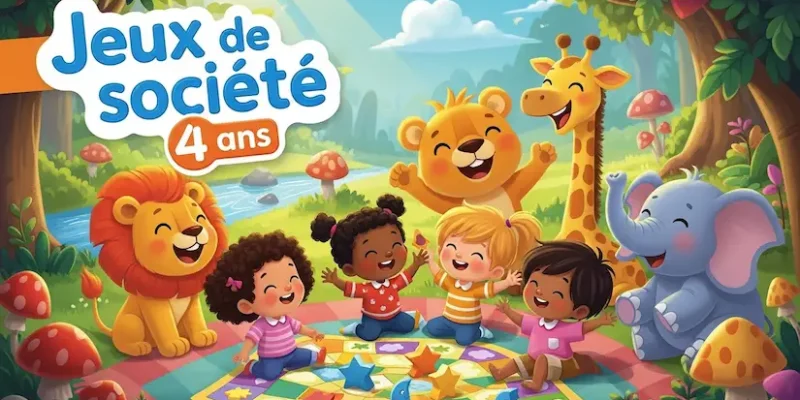 Jeux de société 4 ans : 4 jeux faciles et fun pour commencer