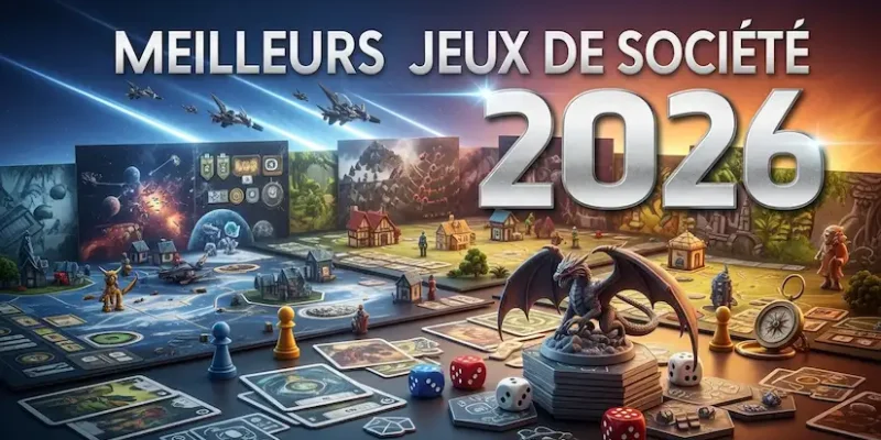 Meilleurs jeux de société 2026 : 10 pépites à jouer cette année (famille, amis, duo)